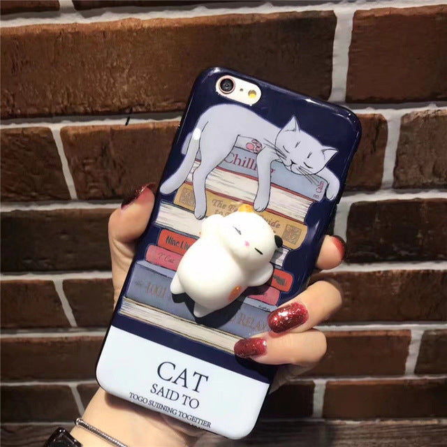 3D Cute Squishy Animal Phone Case