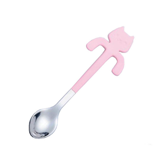 Creative Cat Design Coffee & Tea Spoon Set