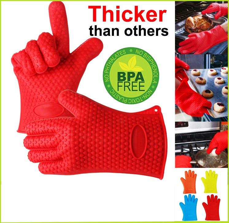 Hot Silicone Oven Gloves