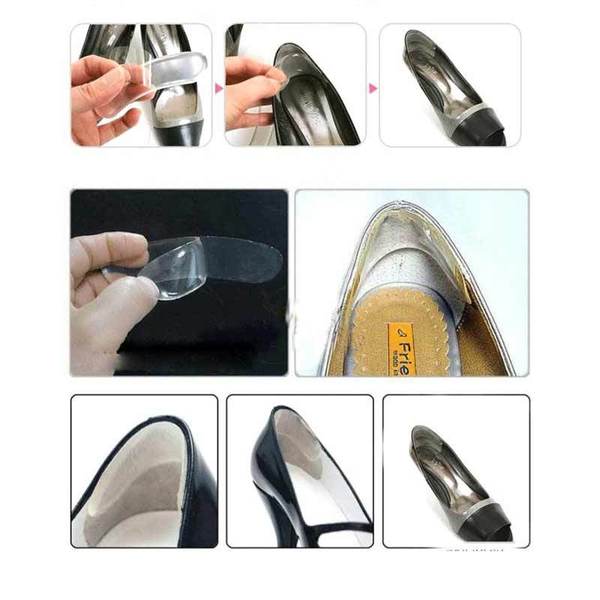 1 Pair Transparent High Heel