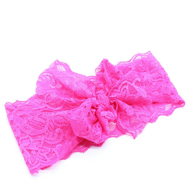 Fashion Lace Bow Flower Knot HeadBand