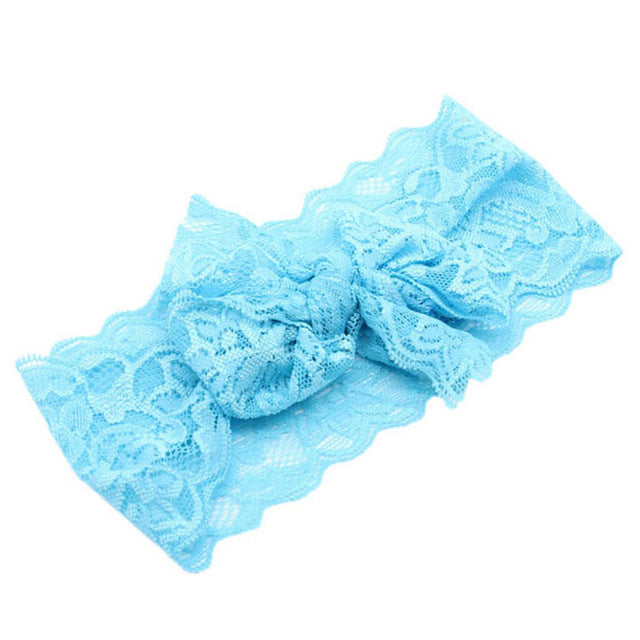 Fashion Lace Bow Flower Knot HeadBand