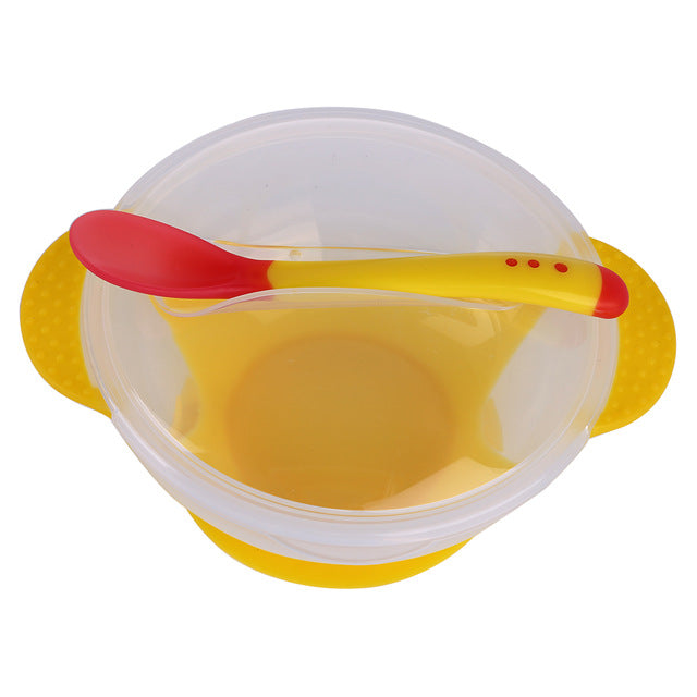 3Pcs/set Baby  Dinnerware Suction Bowl