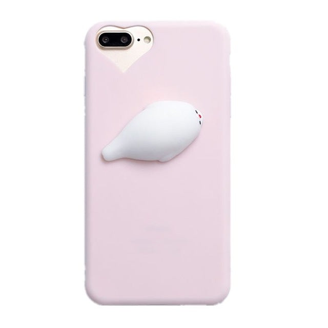 3D Cute Squishy Animal Phone Case