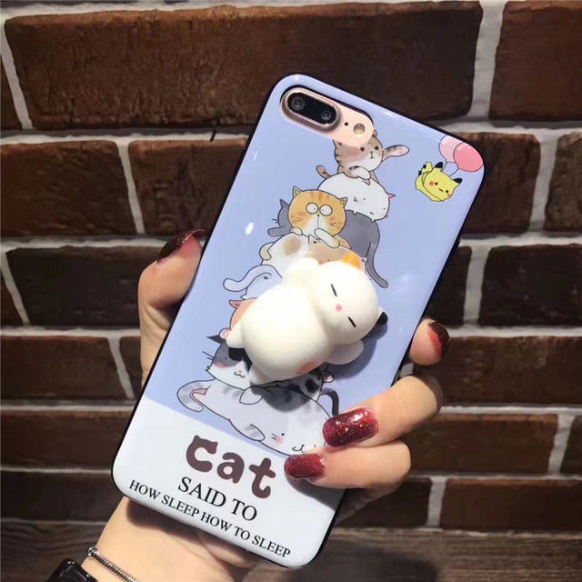 3D Cute Squishy Animal Phone Case