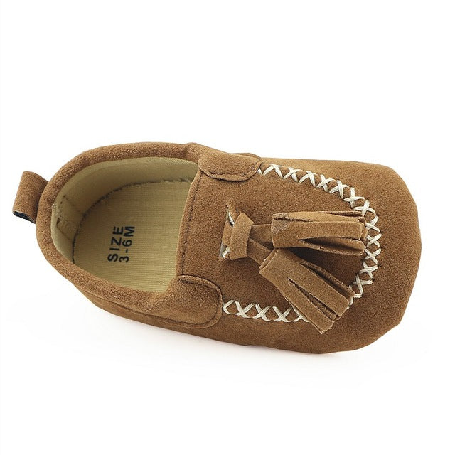 Hot PU Suede Leather Newborn Baby