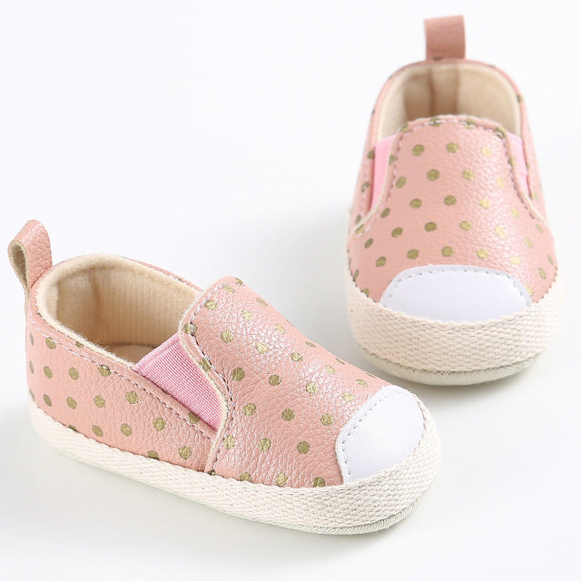 Hot PU Suede Leather Newborn Baby