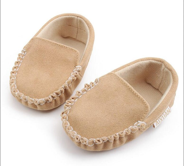 Hot PU Suede Leather Newborn Baby