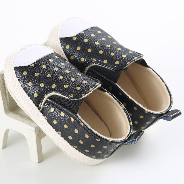 Hot PU Suede Leather Newborn Baby