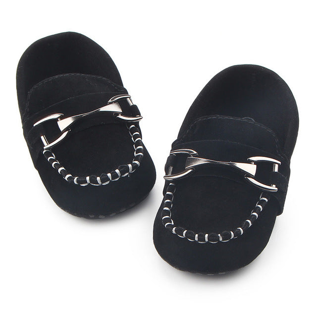 Hot PU Suede Leather Newborn Baby