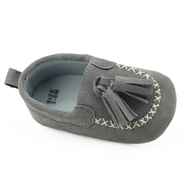 Hot PU Suede Leather Newborn Baby