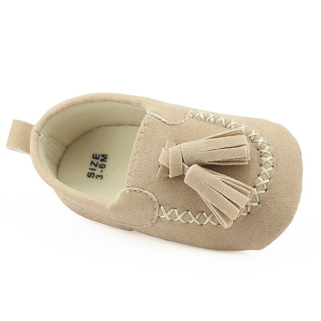 Hot PU Suede Leather Newborn Baby