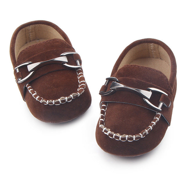 Hot PU Suede Leather Newborn Baby