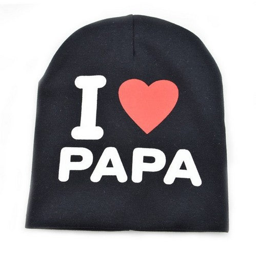 I LOVE PAPA MAMA Print Kid  Cap