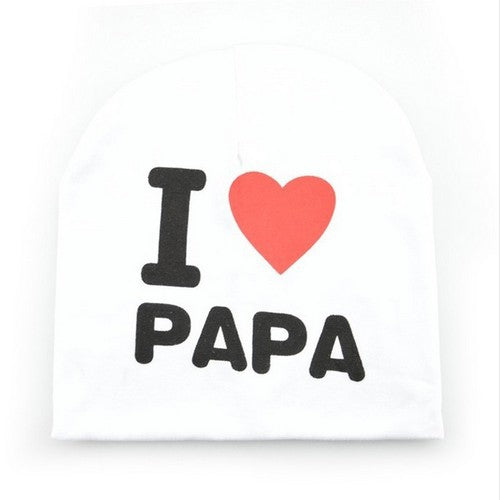 I LOVE PAPA MAMA Print Kid  Cap