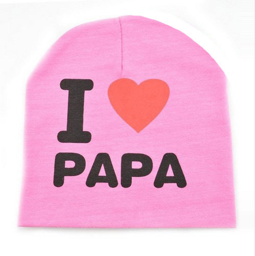 I LOVE PAPA MAMA Print Kid  Cap