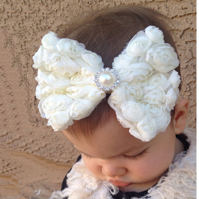 Big Bow Flower Headband