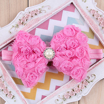 Big Bow Flower Headband