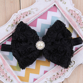 Big Bow Flower Headband