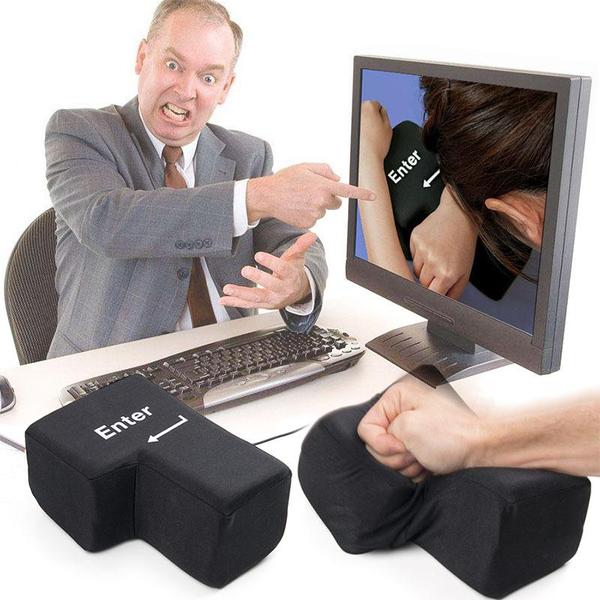 Stress Relief Enter Key Pillow