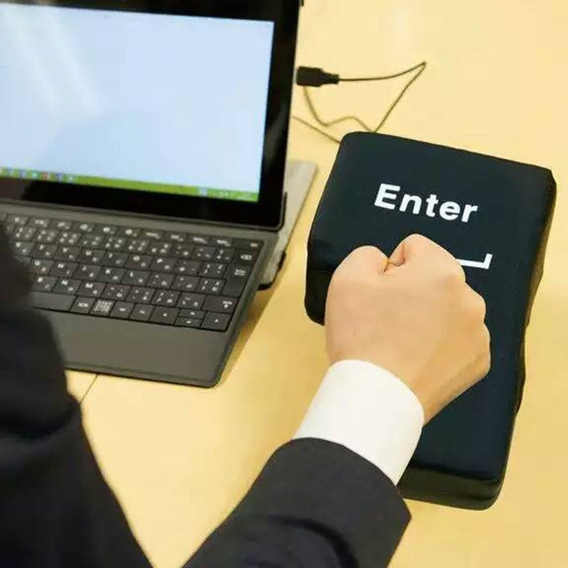 Stress Relief Enter Key Pillow