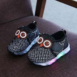 Fashion Children Glowing Shoes Owl  Sneakers