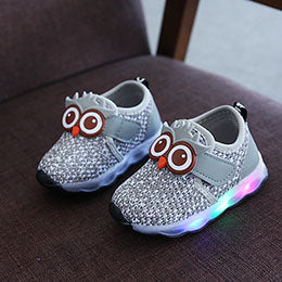 Fashion Children Glowing Shoes Owl  Sneakers