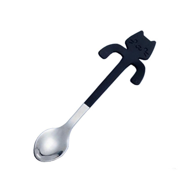 Creative Cat Design Coffee & Tea Spoon Set