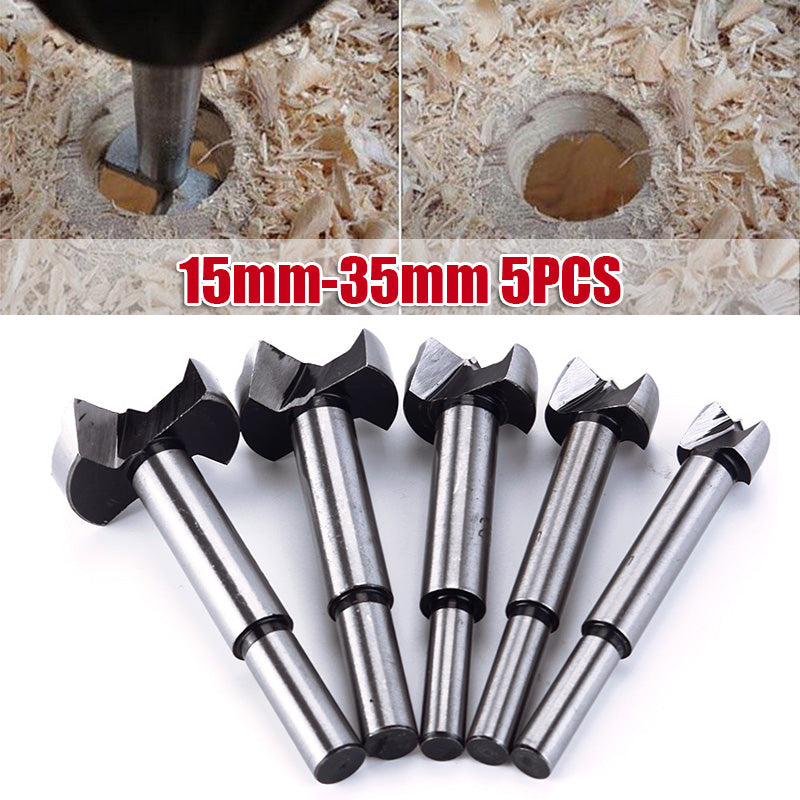 High Quality 5Pcs/Set 15-35mm Forstner Auger Drill Bits Set