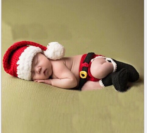 Little Santa Baby Photo Prop