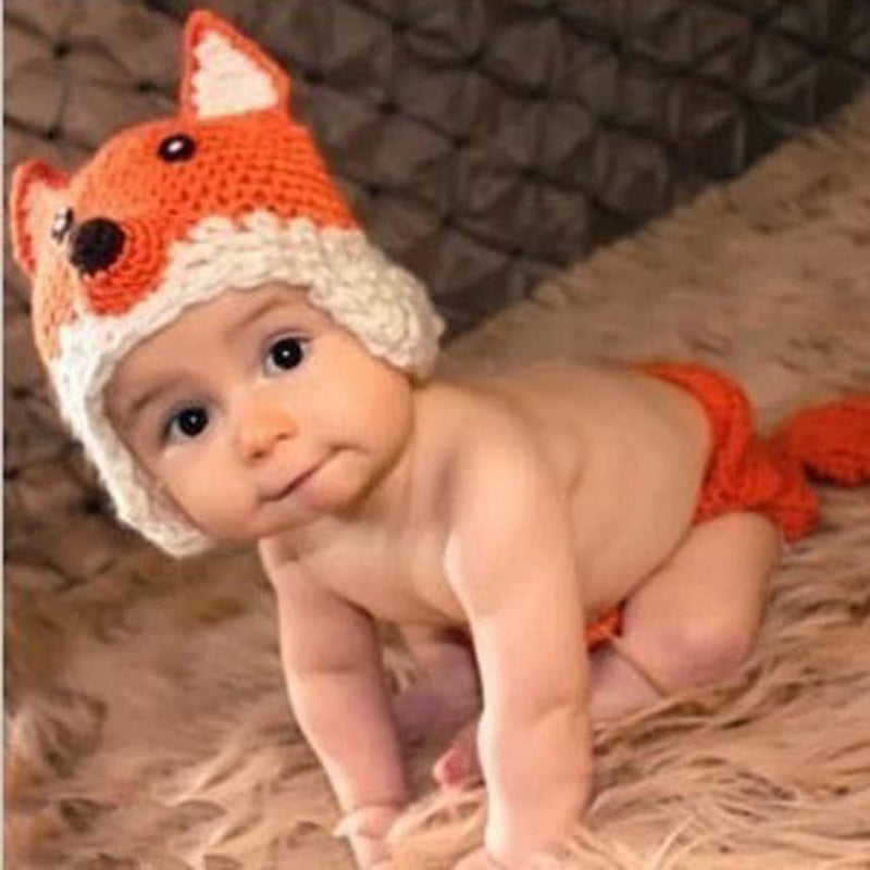 Little Knit Fox Photo Prop