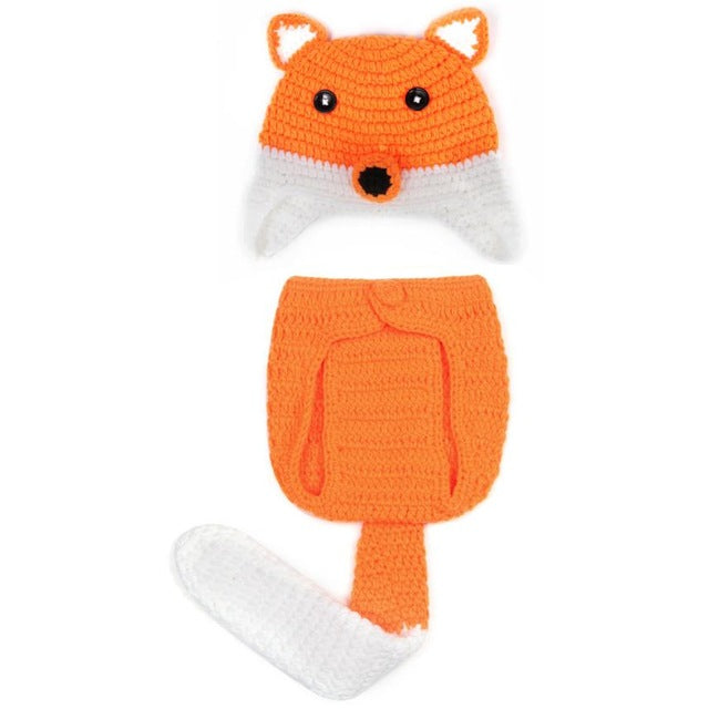 Little Knit Fox Photo Prop