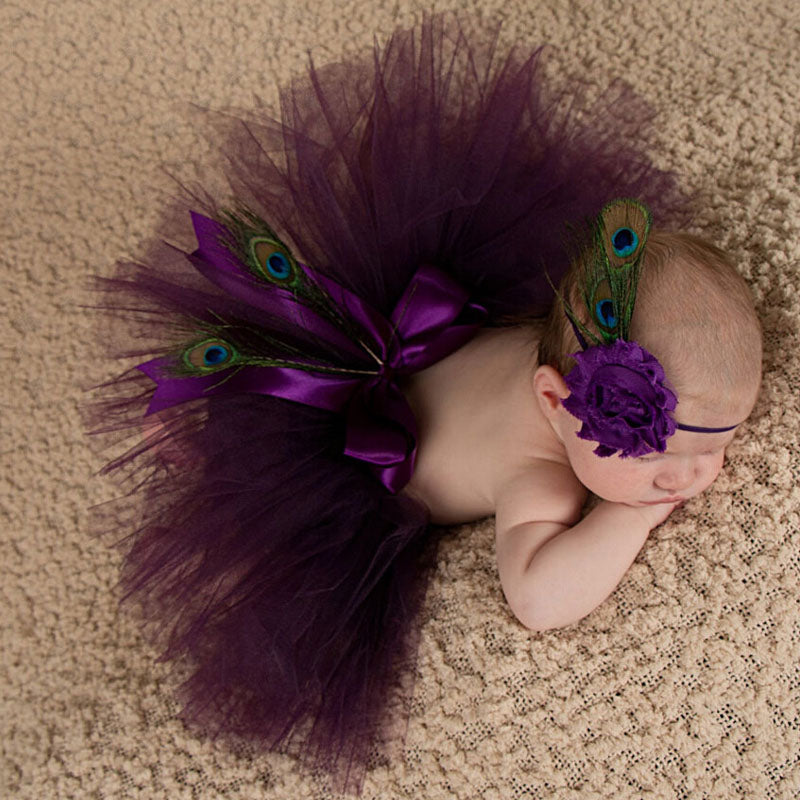 Little Peacock Baby Photo Prop